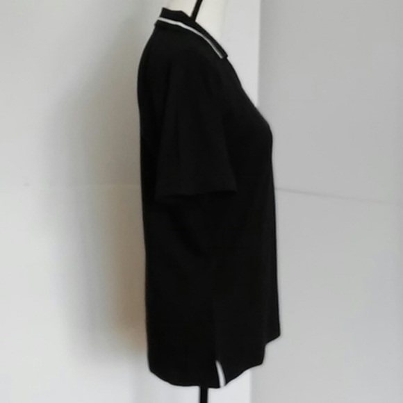 DIPORT USA | Black V Neck Polo Shirt NWOT - Picture 3 of 7